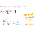 48 Solving Quadratic Inequalities Algebraically  Math