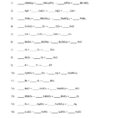 49 Balancing Chemical Equations Worksheets With Answers