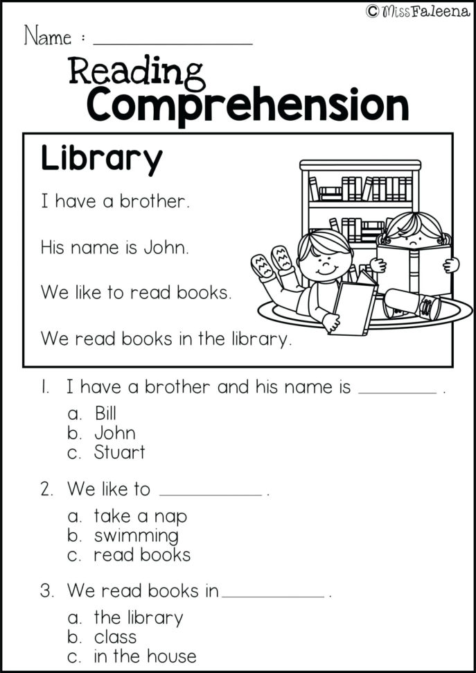 Comprehensions Worksheets — db-excel.com