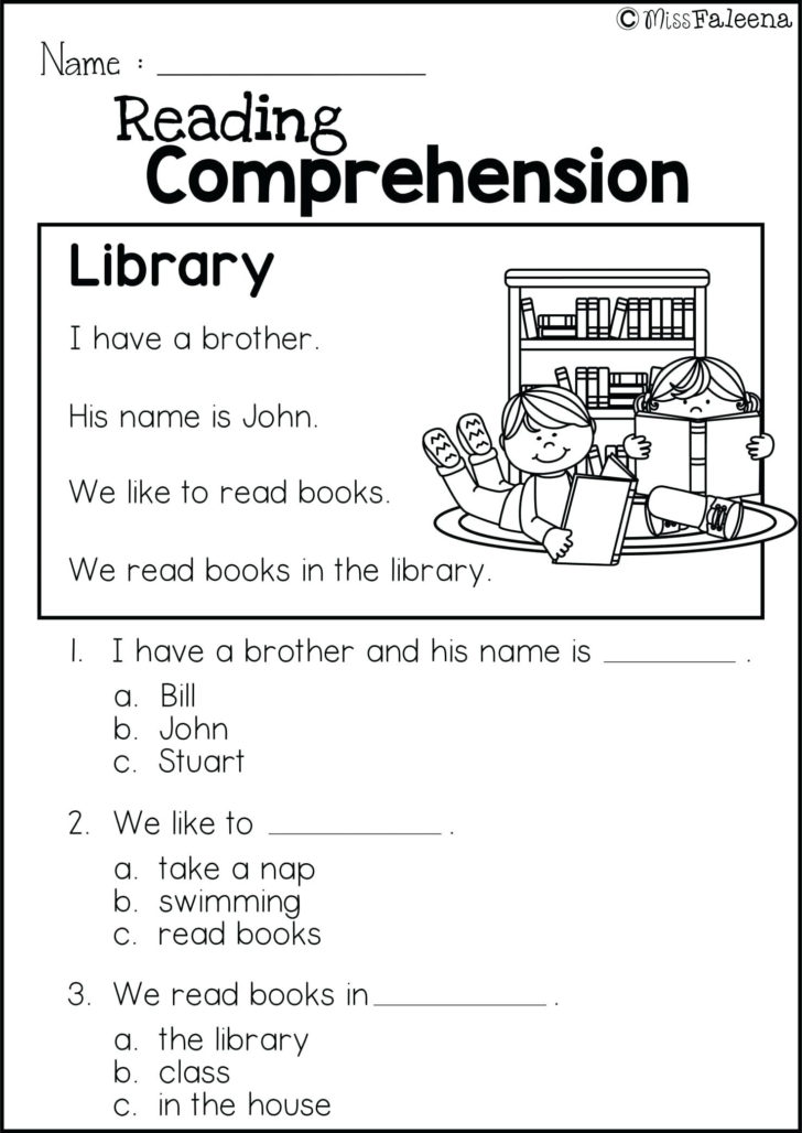 Comprehensions Worksheets