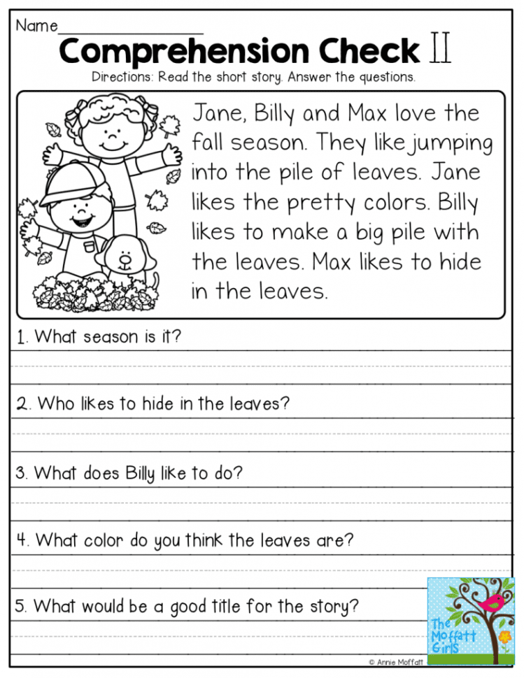 4Th Grade Reading Comprehension Worksheets Pdf For Free