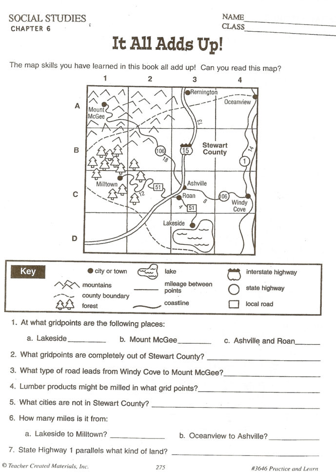4Th Grade Social Studies Worksheets For Free  Math