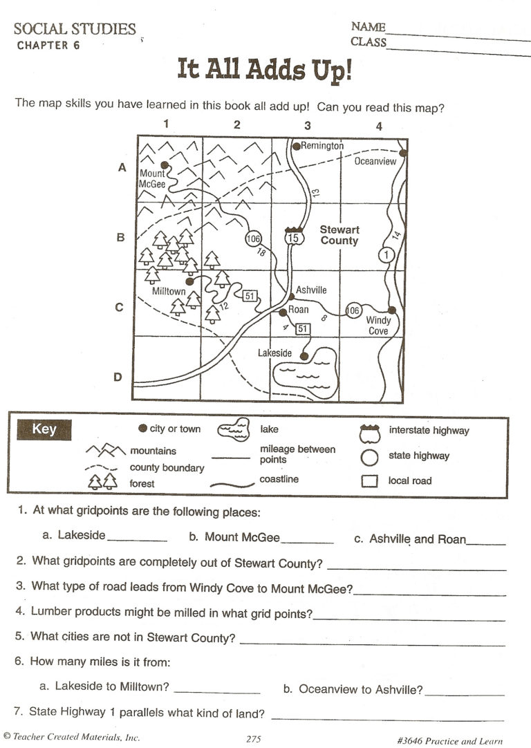 Fifth Grade Social Studies Worksheets Free —
