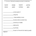 4Th Grade Vocabulary Worksheets To Print  Math Worksheet