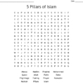 5 Pillars Of Islam Word Search  Word