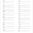 5 Printable Cursive Handwriting Worksheets For Beautiful