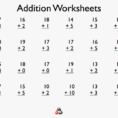 52 Fresh Of Unusual Math Worksheets For 1St Grade Addition