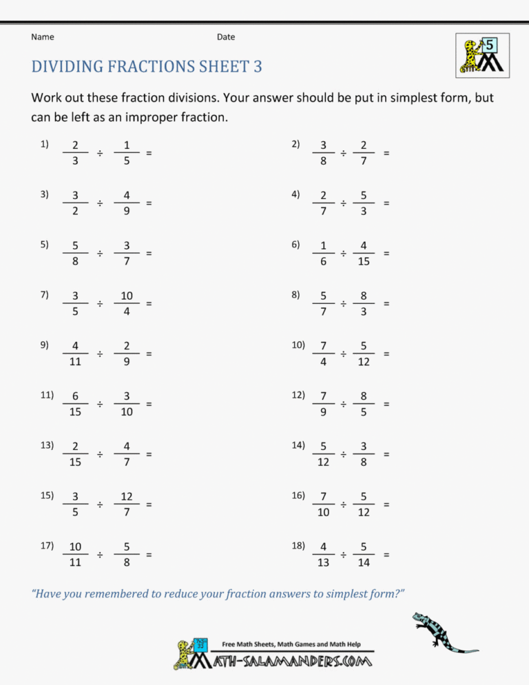 52 Lovely Of Various Multiplying And Dividing Fractions — db-excel.com