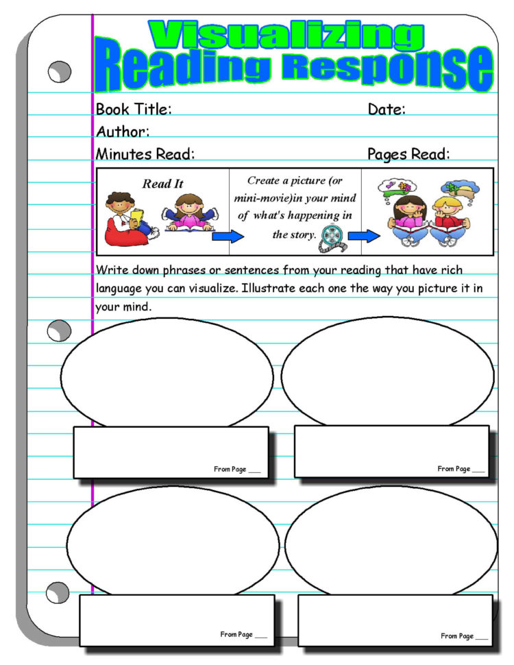 52 Reading Response Worksheets Free Printable Third Grade