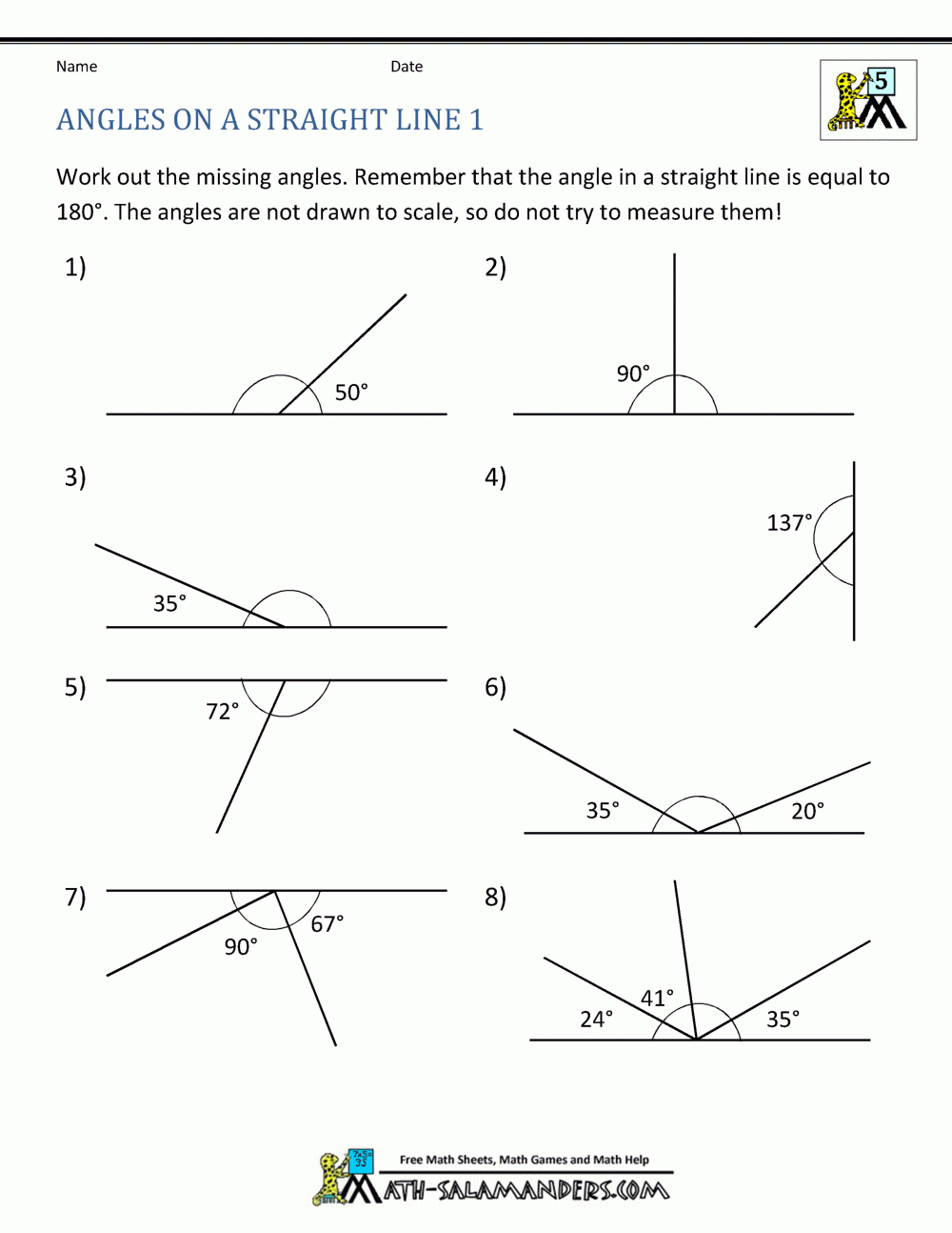 Grade 5 Geometry Worksheet