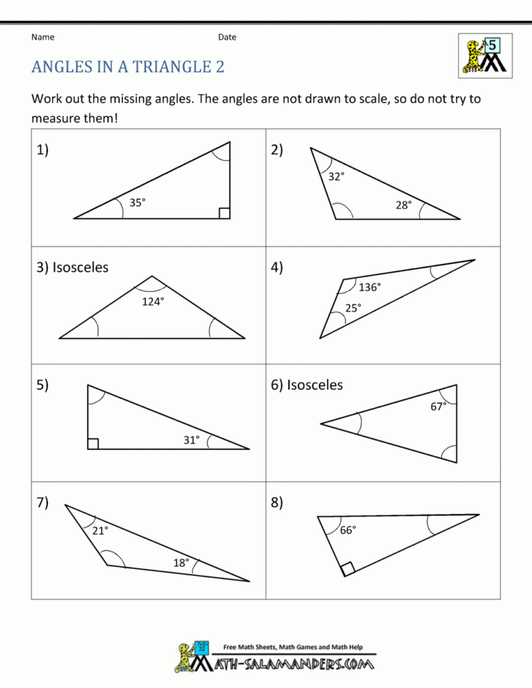 5Th Grade Geometry Worksheets — db-excel.com