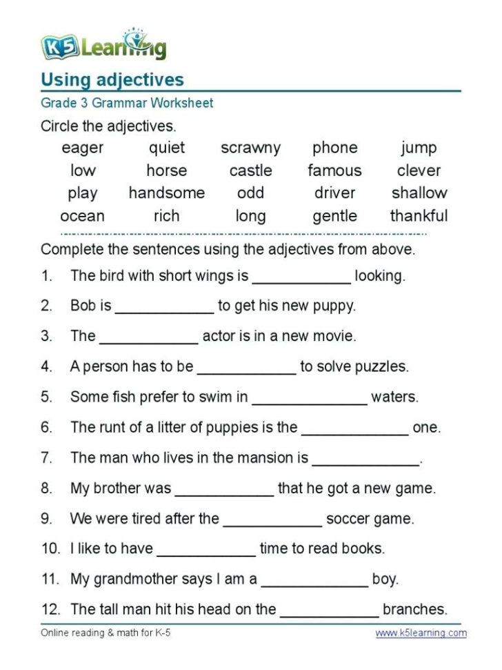 Language Worksheets For 5Th Grade — db-excel.com