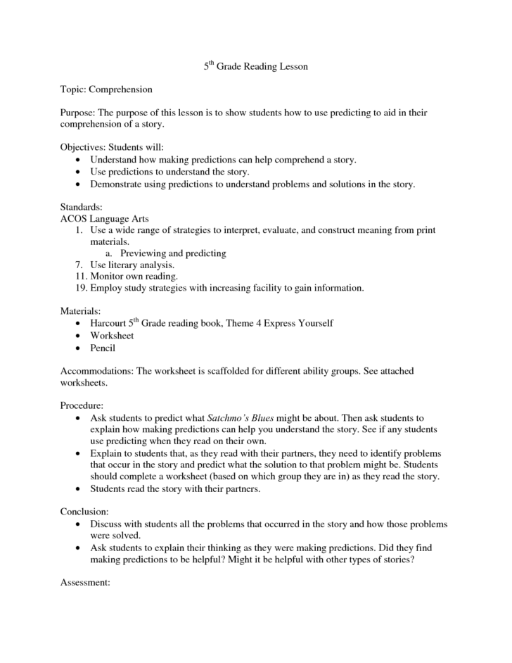 Language Worksheets For 5Th Grade