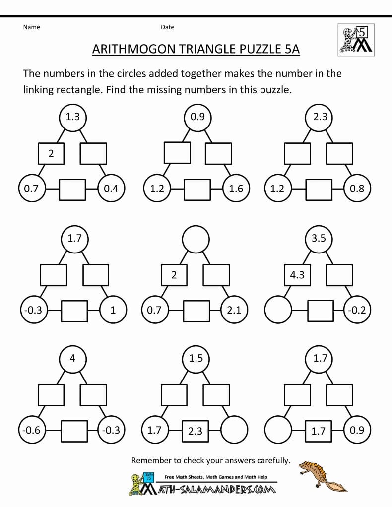 5Th Grade Math Brain Teasers Worksheets Db excel 5Th Grade Math Brain Teasers Worksheets Db excel