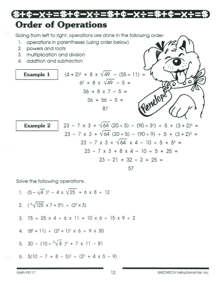 5Th Grade Math Order Of Operations – Oasisadventureclub