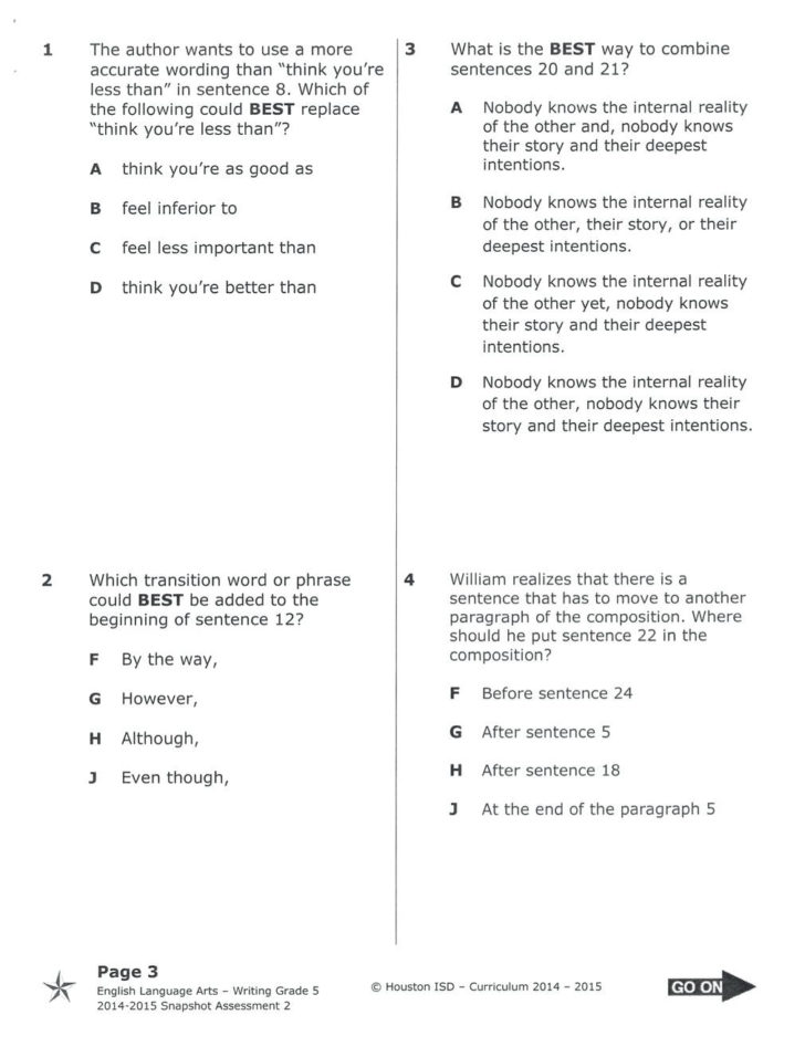 3Rd Grade Math Staar Test Practice Worksheets