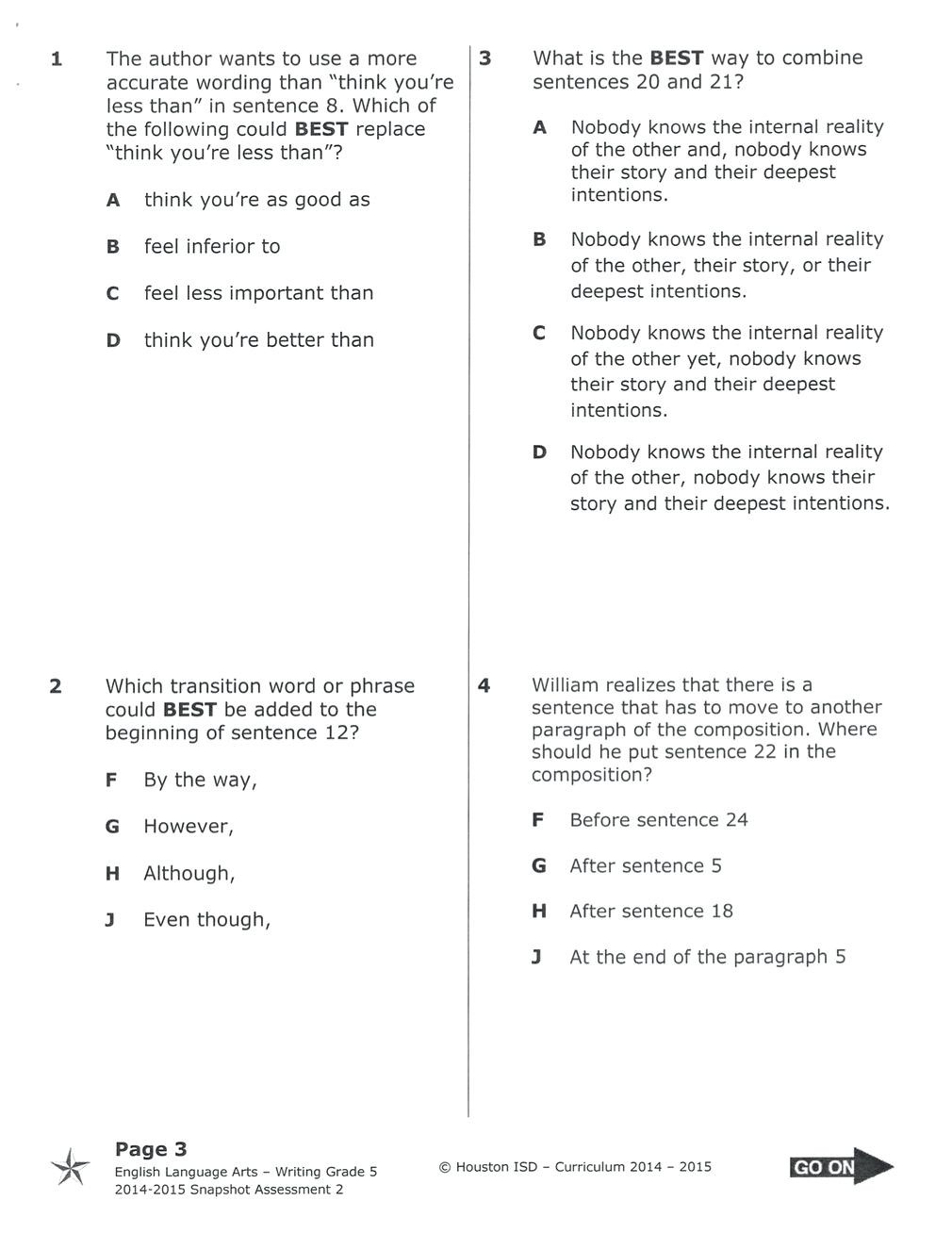 3Rd Grade Math Staar Test Practice Worksheets — db-excel.com