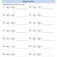 5Th Grade Math Properties Worksheets  Printable Worksheet