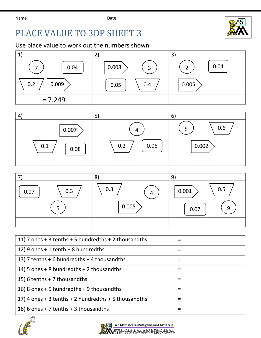 5th grade activity worksheets db excelcom