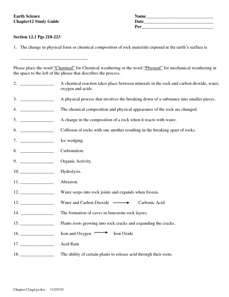 5Th Grade Science Worksheets For Print  Math Worksheet For Kids