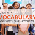 5Th Grade Vocabulary Worksheets Games And Resources