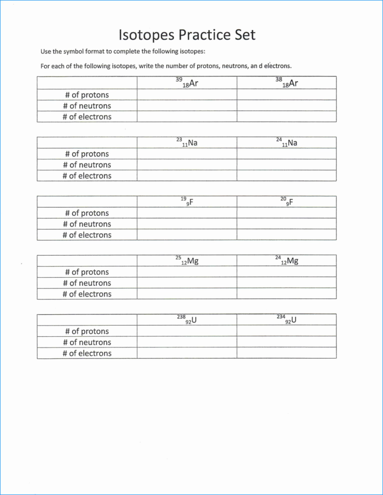 6 The Periodic Table Chapter Quiz Answer Key Unique Isotopes