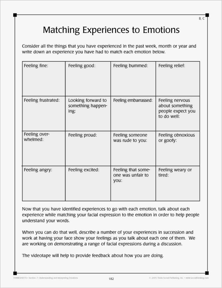 60 Elegant Of Latest Social Skills Worksheets For Adults Image — db