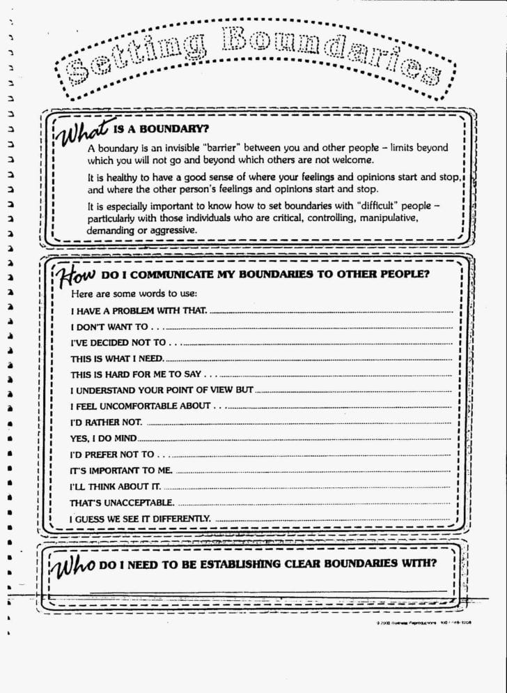 Social Skills Worksheets For Adults Pdf