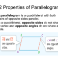 62 Properties Of Parallelograms
