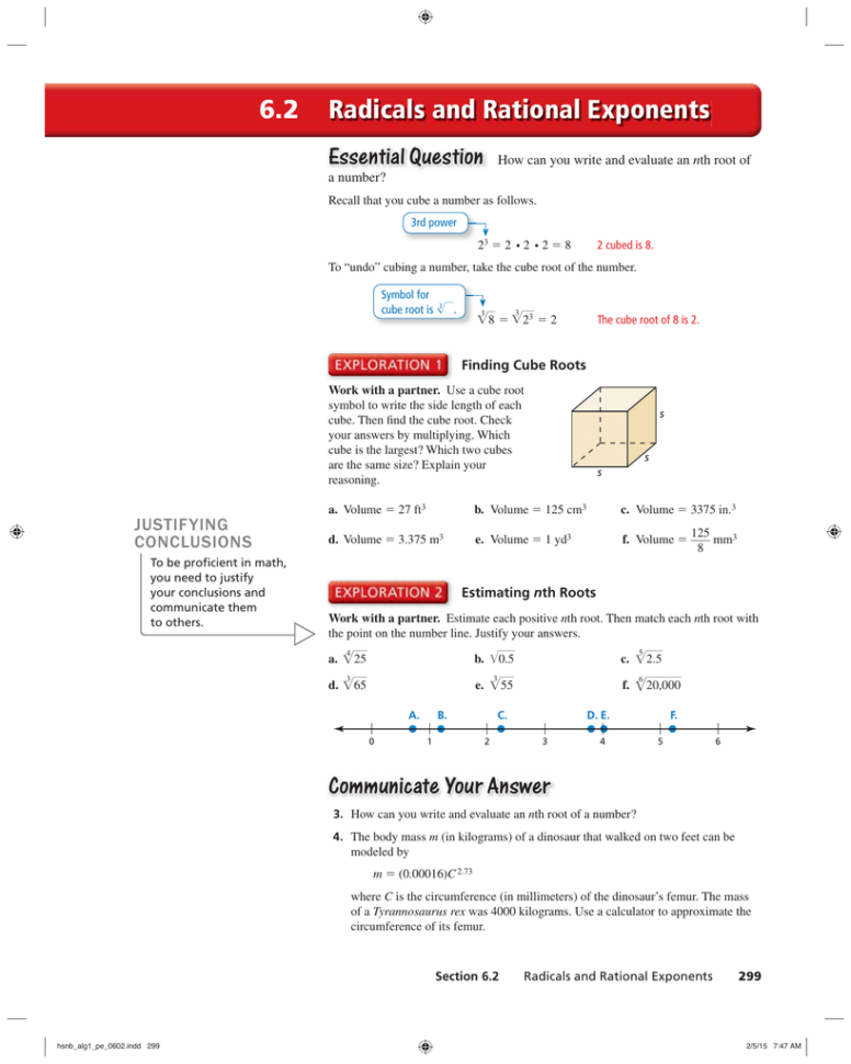 62 Radicals And Rational Exponents