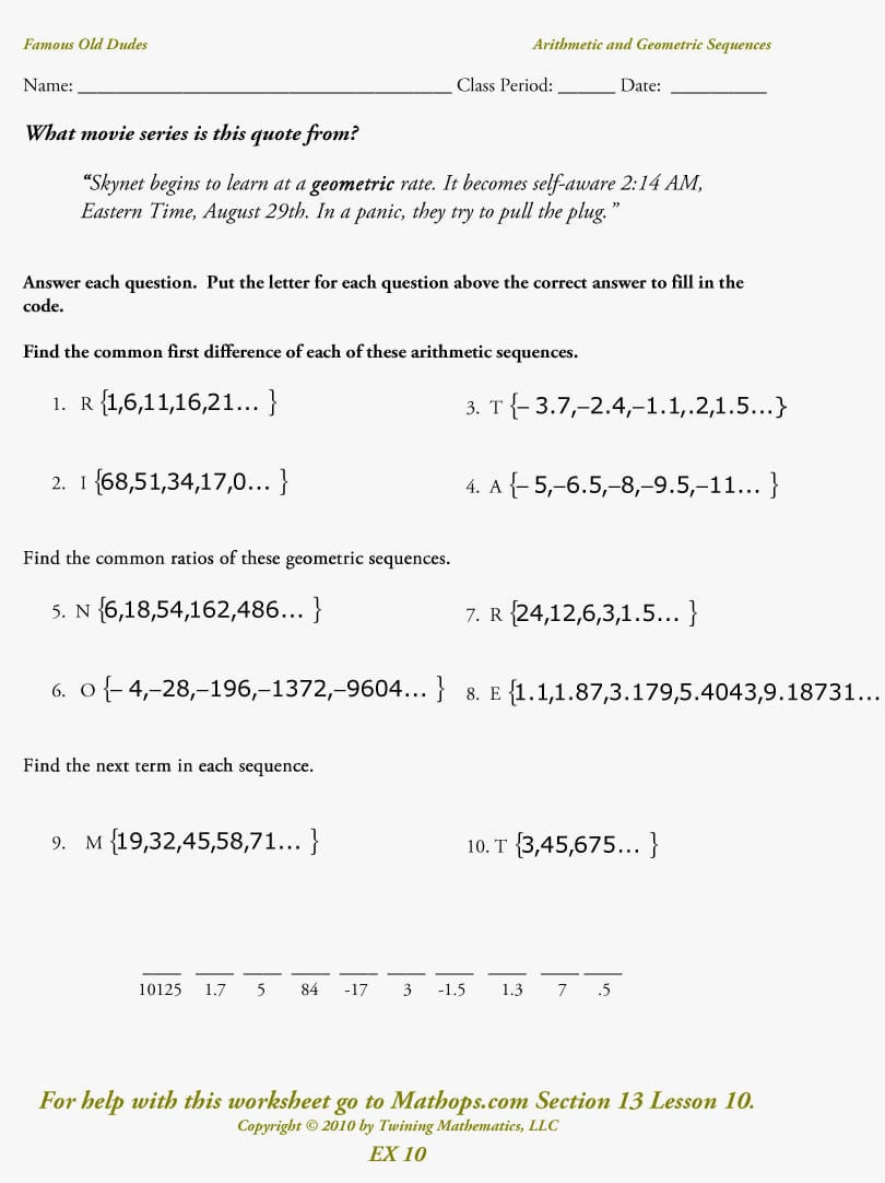62 Unique Of Sequences Practice Worksheet Pictures
