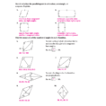 64 Practice Properties Of Rhombuses Rectangles And Squares
