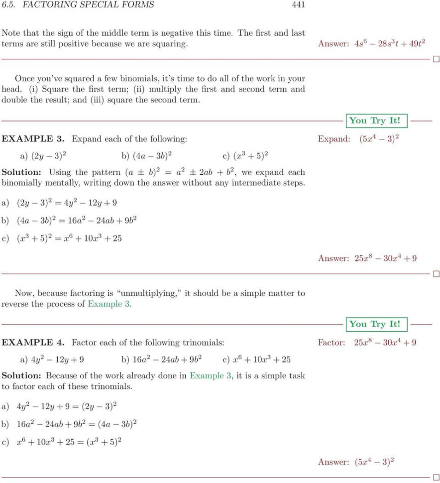 65 Factoring Special Forms  Pdf