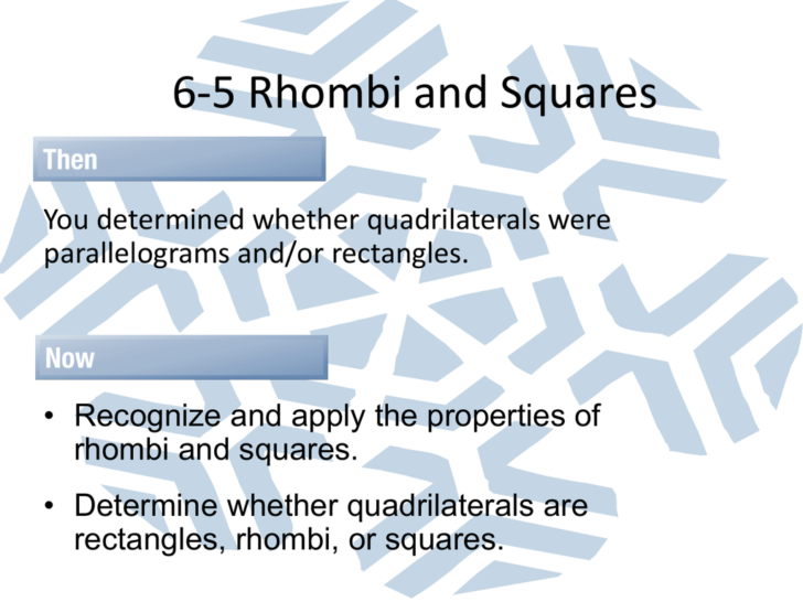 Rhombi And Squares Worksheet Answers