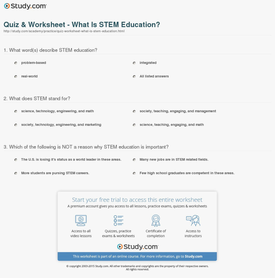 67 Elegant Of Stem Careers Worksheet 1 Answers Collection