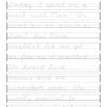 6Th Grade Cursive Handwriting Worksheets Holiday Handwriting