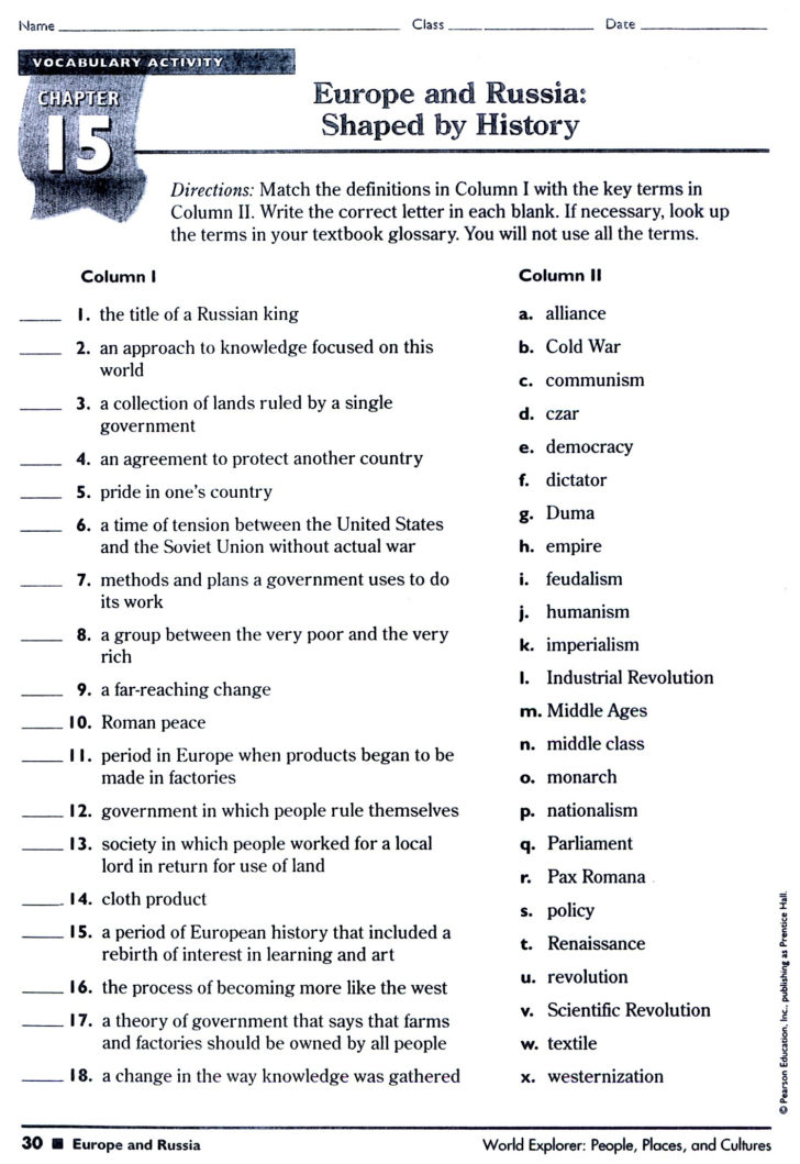 6Th Grade English Worksheets