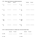 6Th Grade Math Percent Worksheets  Printable Worksheet Page