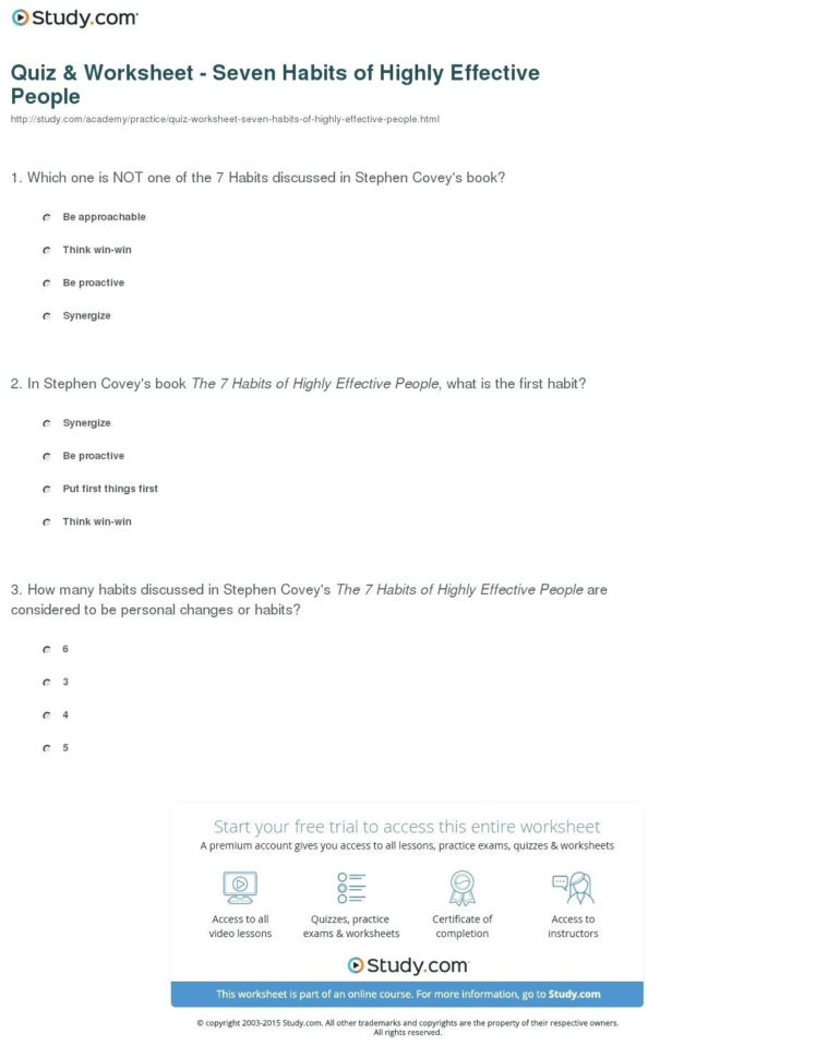 7 Habits Of Highly Effective Teenagers Lesson Plans Image 0