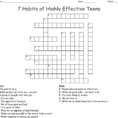 7 Habits Of Highly Effective Teens Crossword  Word
