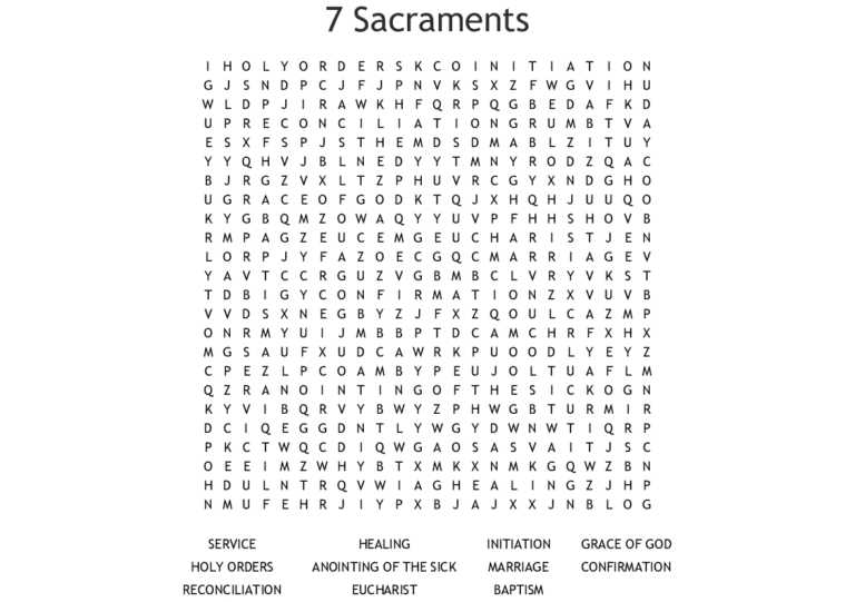 7 Sacraments Word Search Word — db-excel.com