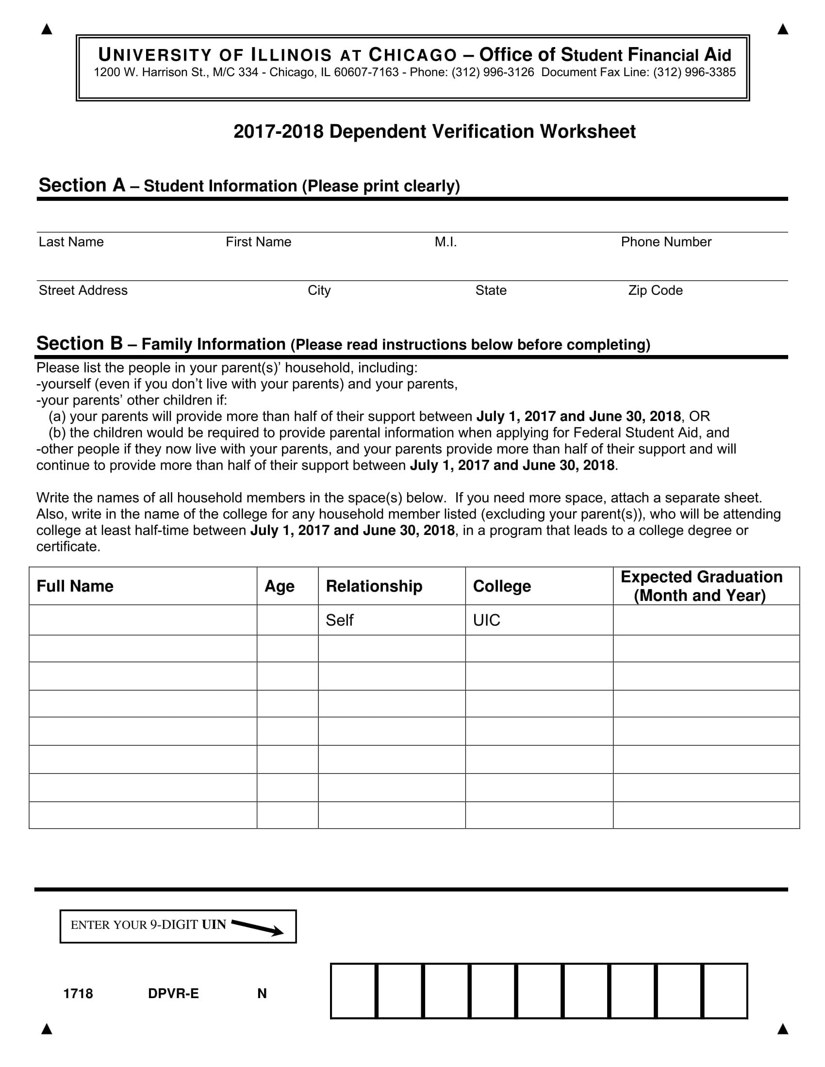 7 Steps In Filling Out A Dependent Verification Form