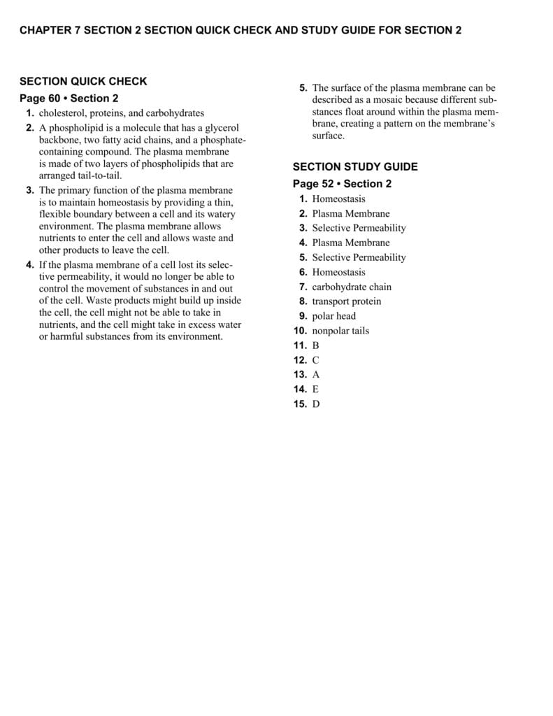 72 Quick Check And Study Guide