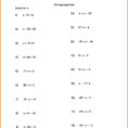 7Th Grade Algebra Worksheets 4Th Grade Math Worksheets Math Practice