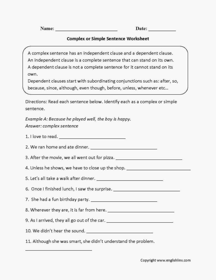 7Th Grade English Worksheets  Worksheet Idea