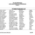 7Th Grade Math Vocabulary Worksheets  Printable Worksheet