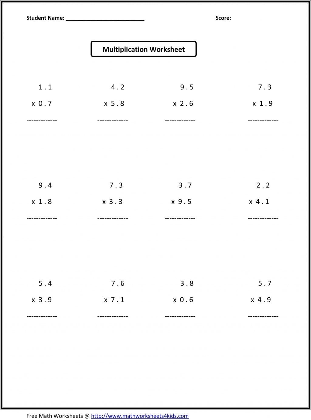 7Th Grade Math Worksheets And Answer Key — db-excel.com