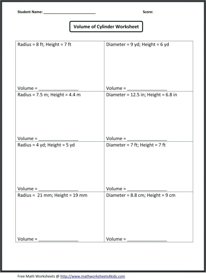 7Th Grade Math Worksheets Free Printable With Answers  Free
