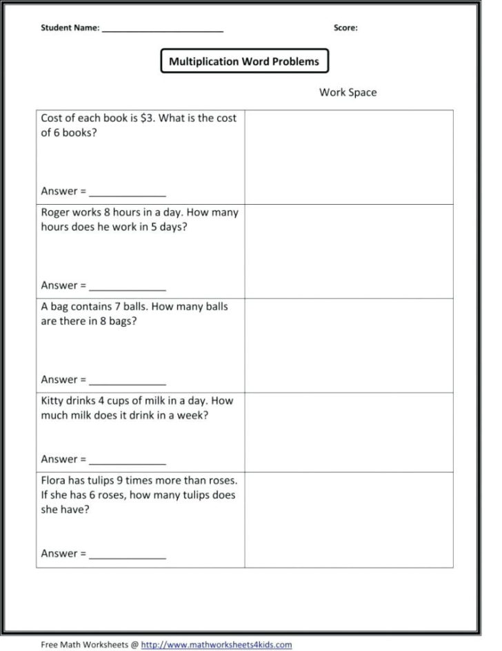 Free Math Worksheets For 7Th Grade With Answers
