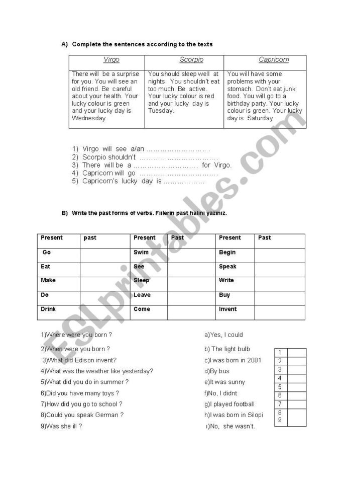 7Th Grade Writing Exam  Esl Worksheetnrygt